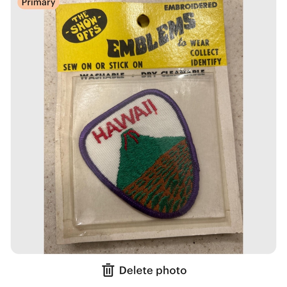 Emblems Embroidered Patch 'The Show Offs' vintage 70s Hawaii